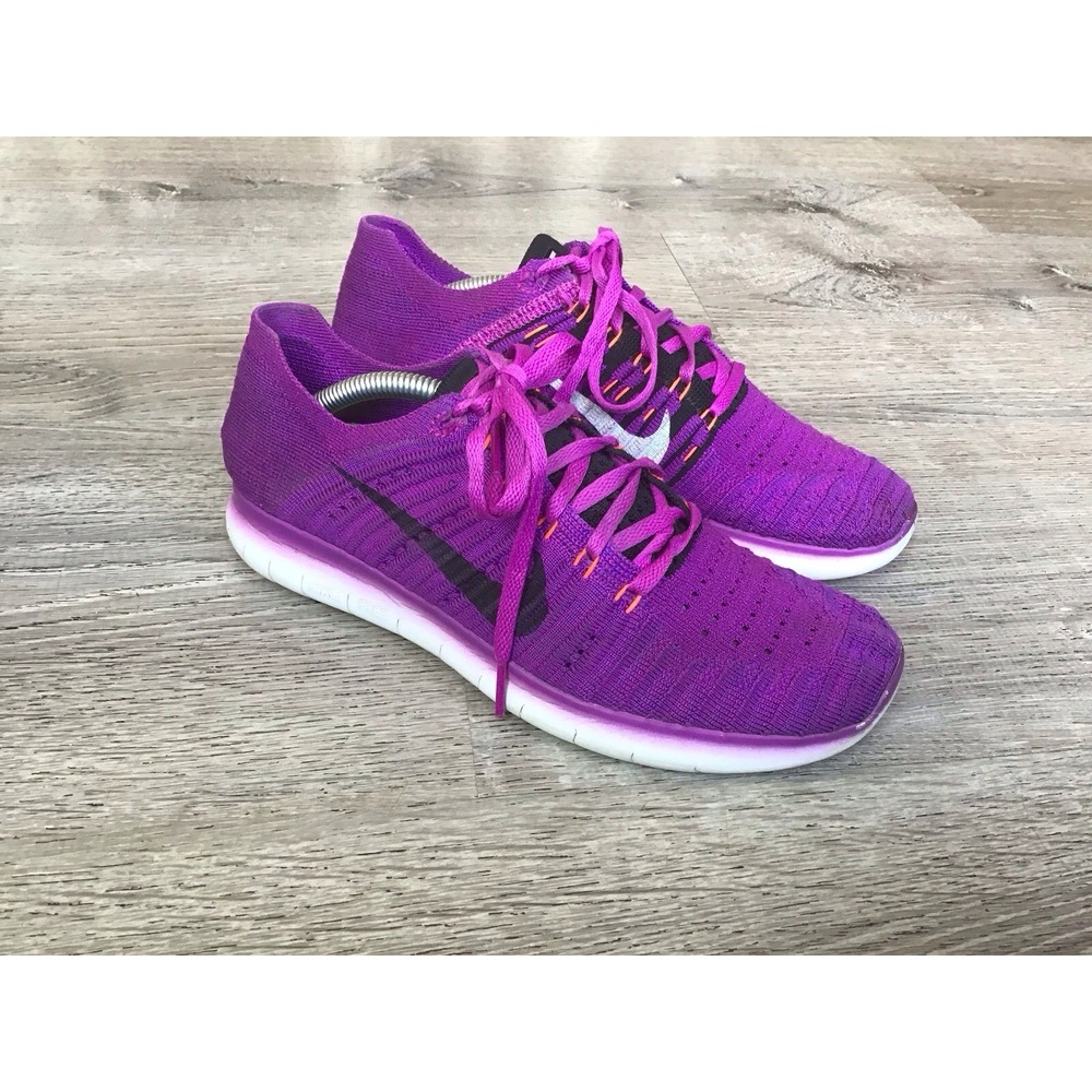 Nike Free RN Flyknit Women's Size 7 Running Shoes Hyper Violet Shoes 831070-501